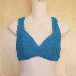 Victoria's Secret Teal Lace Bralette Medium
